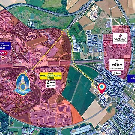Disneyland-Paris 4 Pers, Parking, Wifi, Chessy Kültér fotó